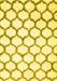 Machine Washable Terrilis Yellow Contemporary Rug, wshcon650yw