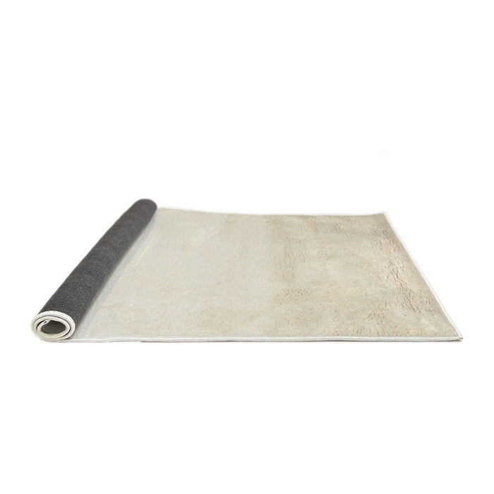 Thickness of Contemporary Champagne Beige Solid Rug, con651