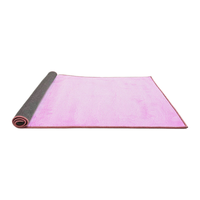 Sideview of Solid Pink Modern Rug, con651pnk