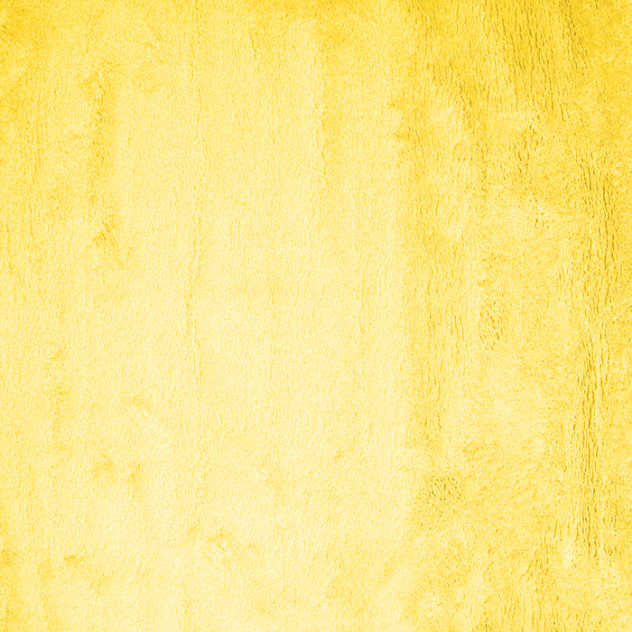 Square Machine Washable Solid Yellow Modern Rug, wshcon651yw