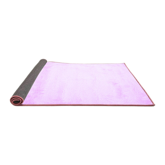 Sideview of Solid Purple Modern Rug, con651pur