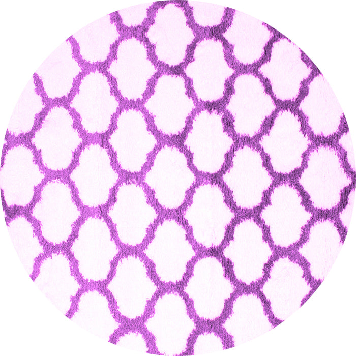 Round Terrilis Pink Contemporary Rug, con652pnk