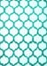 Machine Washable Terrilis Turquoise Contemporary Area Rugs, wshcon652turq