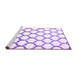 Sideview of Machine Washable Terrilis Purple Contemporary Area Rugs, wshcon652pur
