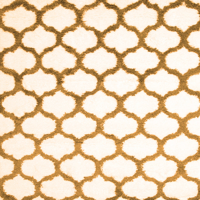 Round Machine Washable Terrilis Orange Contemporary Area Rugs, wshcon652org