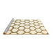 Sideview of Machine Washable Terrilis Brown Contemporary Rug, wshcon652brn