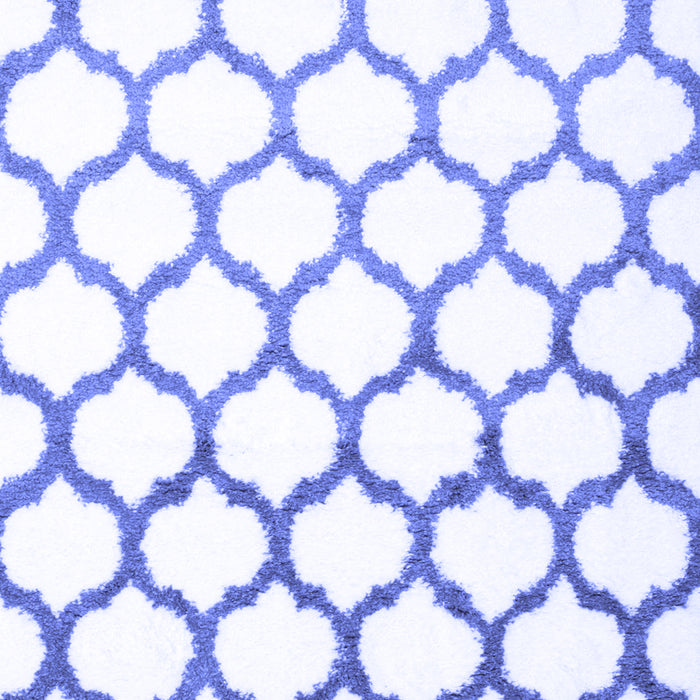 Machine Washable Terrilis Blue Contemporary Rug, wshcon652blu