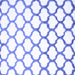 Square Machine Washable Terrilis Blue Contemporary Rug, wshcon652blu