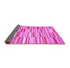 Sideview of Southwestern Pink Country Rug, con653pnk