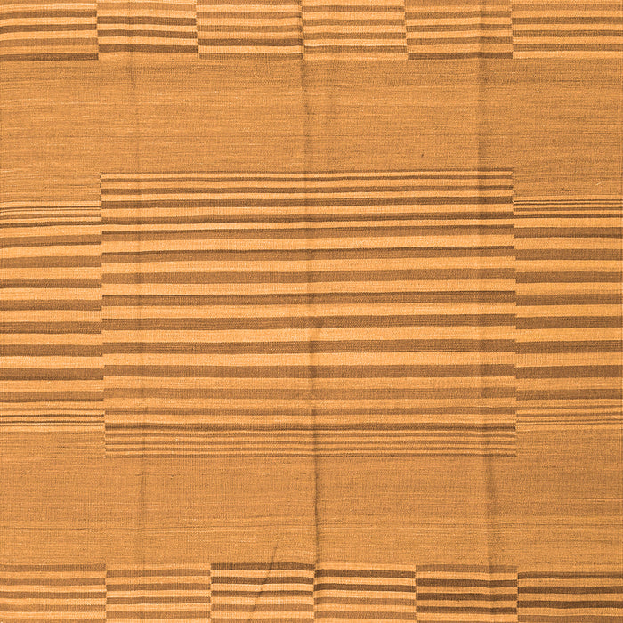 Round Machine Washable Abstract Orange Contemporary Area Rugs, wshcon654org