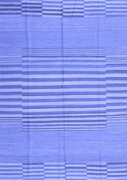 Abstract Blue Contemporary Rug, con654blu