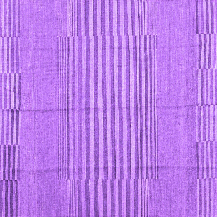 Square Abstract Purple Contemporary Rug, con654pur