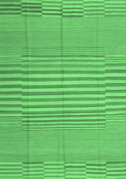 Abstract Emerald Green Contemporary Rug, con654emgrn