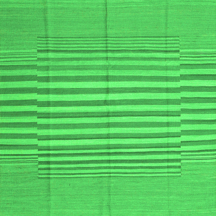 Serging Thickness of Machine Washable Abstract Green Contemporary Area Rugs, wshcon654grn