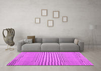 Machine Washable Abstract Pink Contemporary Rug, wshcon654pnk