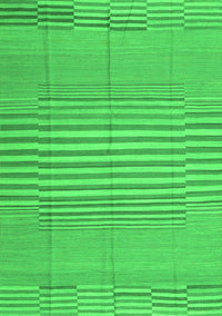 Abstract Green Contemporary Rug, con654grn