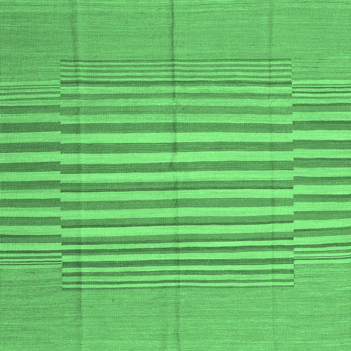 Machine Washable Abstract Emerald Green Contemporary Area Rugs, wshcon654emgrn