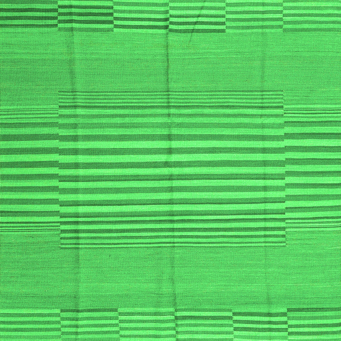 Serging Thickness of Abstract Green Contemporary Rug, con654grn
