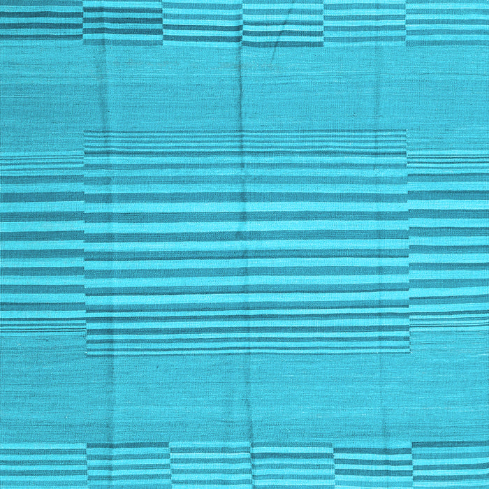 Square Abstract Light Blue Contemporary Rug, con654lblu