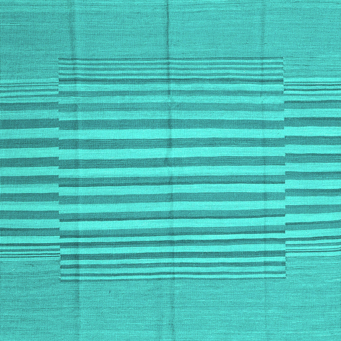 Machine Washable Abstract Turquoise Contemporary Area Rugs, wshcon654turq