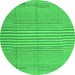 Machine Washable Abstract Green Contemporary Area Rugs, wshcon654grn