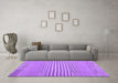 Machine Washable Abstract Purple Contemporary Area Rugs in a Living Room, wshcon654pur