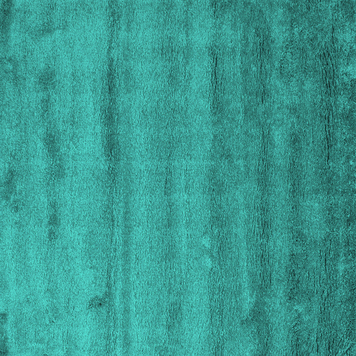 Square Machine Washable Abstract Turquoise Contemporary Area Rugs, wshcon655turq