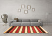 Machine Washable Oriental Orange Traditional Area Rugs in a Living Room, wshcon656org