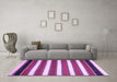 Machine Washable Oriental Purple Traditional Area Rugs in a Living Room, wshcon656pur