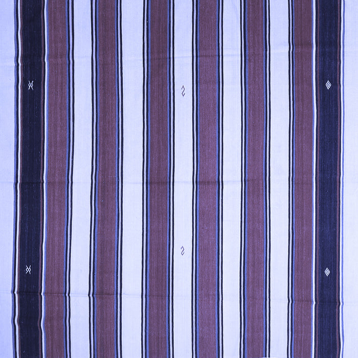 Square Machine Washable Oriental Blue Traditional Rug, wshcon656blu