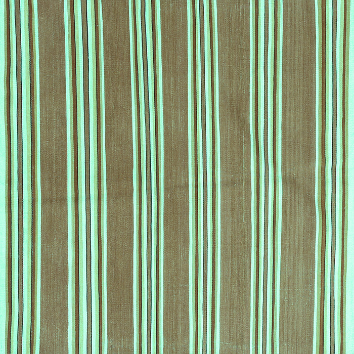 Square Oriental Turquoise Traditional Rug, con657turq