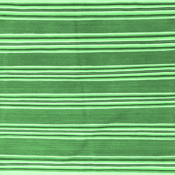 Square Machine Washable Oriental Emerald Green Traditional Area Rugs, wshcon657emgrn