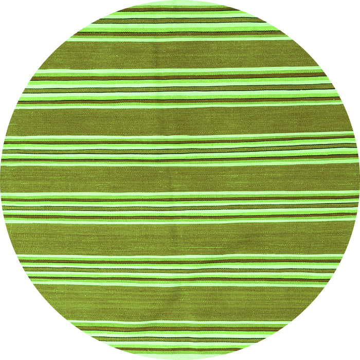 Square Oriental Green Traditional Rug, con657grn