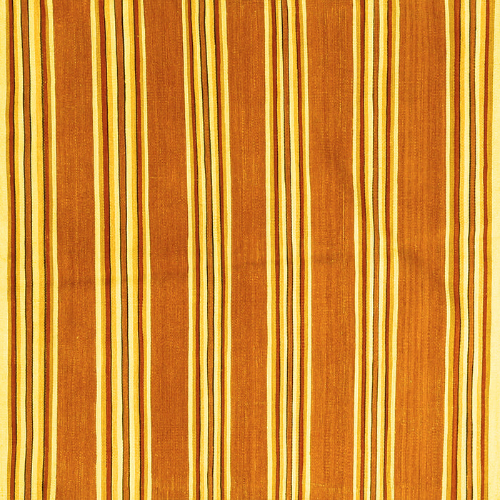 Square Machine Washable Oriental Yellow Traditional Rug, wshcon657yw