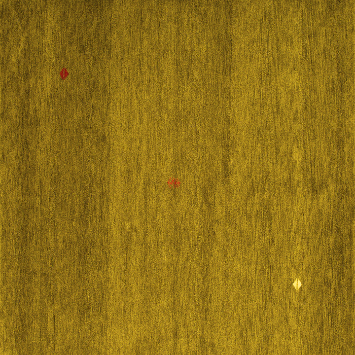 Square Abstract Yellow Contemporary Rug, con658yw