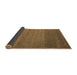 Sideview of Abstract Brown Contemporary Rug, con658brn