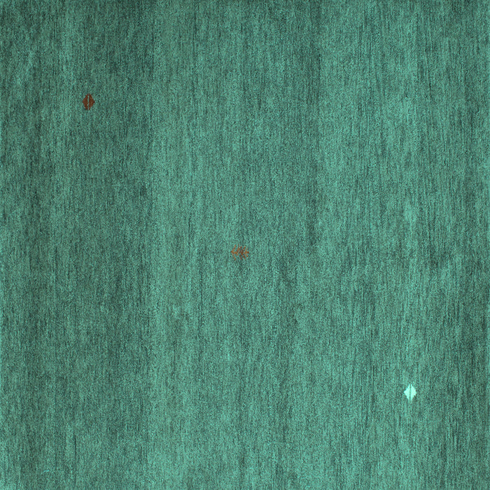 Square Machine Washable Abstract Turquoise Contemporary Area Rugs, wshcon658turq