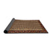 Thickness of Contemporary Brown Modern Rug, con659