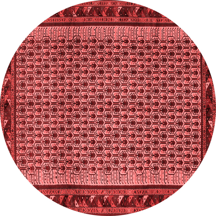 Abstract Red Contemporary Rug, con659red