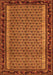 Serging Thickness of Machine Washable Abstract Orange Contemporary Area Rugs, wshcon659org