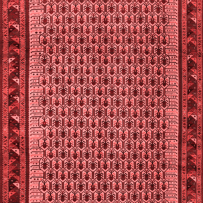 Abstract Red Contemporary Area Rugs