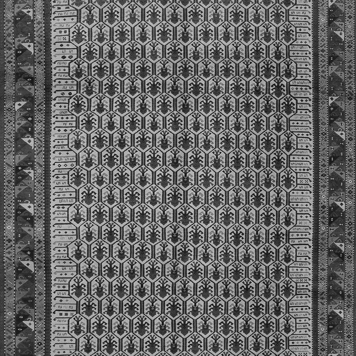 Serging Thickness of Machine Washable Abstract Gray Contemporary Rug, wshcon659gry