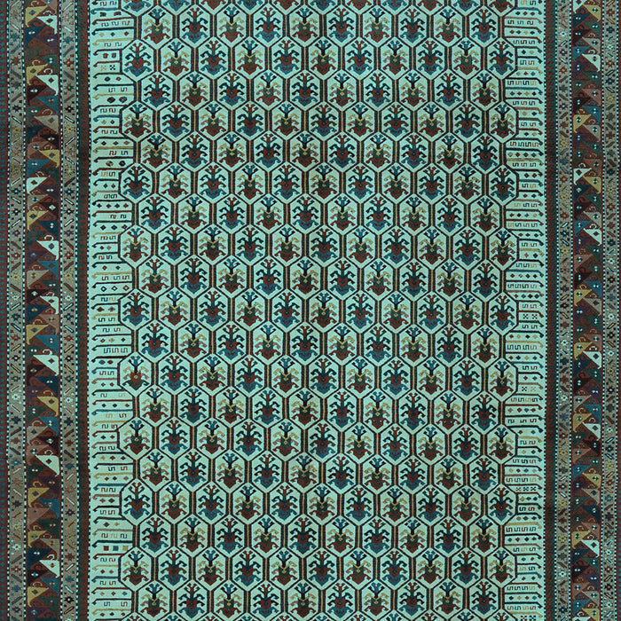 Machine Washable Abstract Light Blue Contemporary Rug, wshcon659lblu