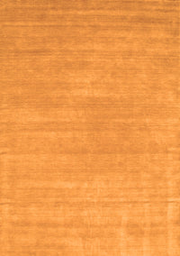 Solid Orange Modern Rug, con65org