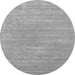 Machine Washable Solid Gray Modern Rug, wshcon65gry