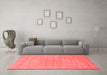 Modern Red Washable Rugs