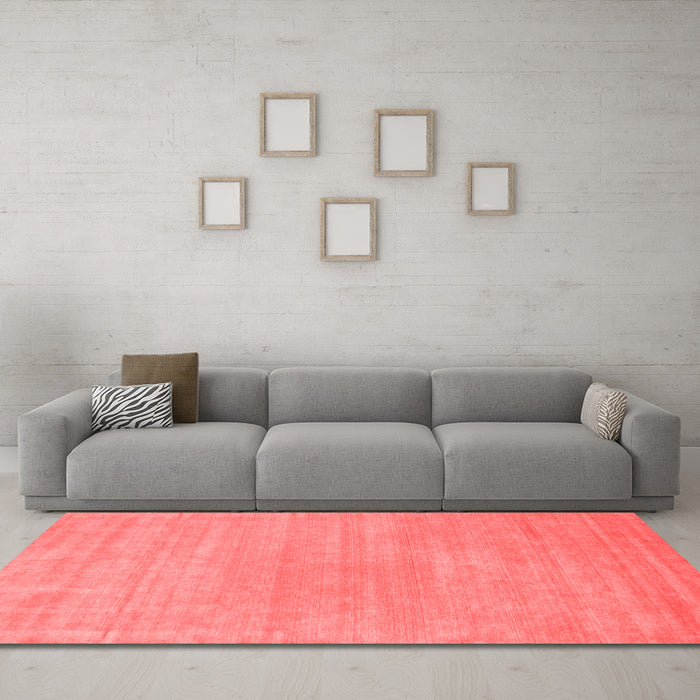 Modern Red Washable Rugs
