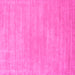 Square Solid Pink Modern Rug, con65pnk