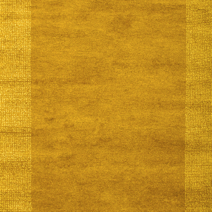 Machine Washable Abstract Yellow Contemporary Rug, wshcon660yw