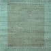 Square Abstract Light Blue Contemporary Rug, con660lblu